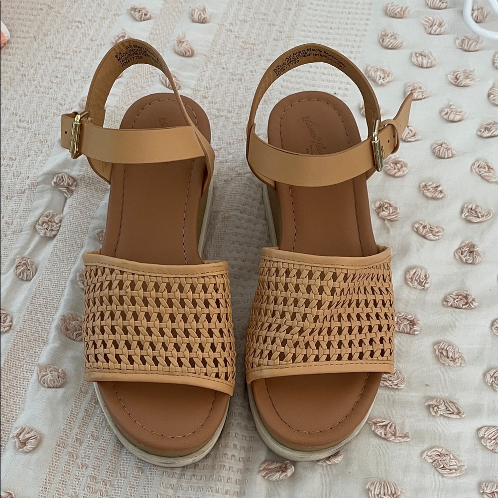 Tan Woven Sandals